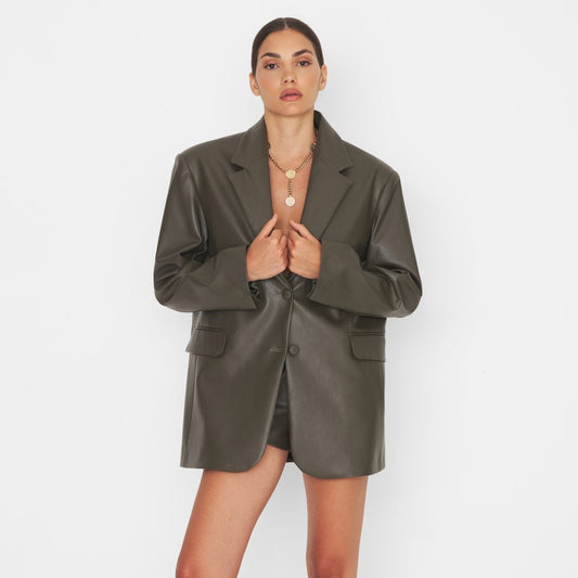 Eco Leather Blazer