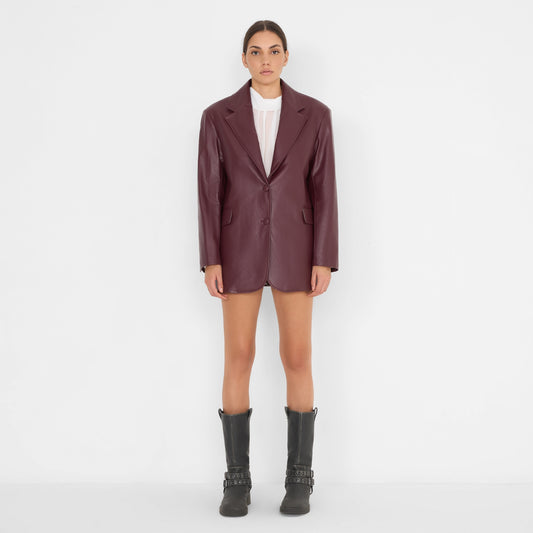 Eco Leather Blazer