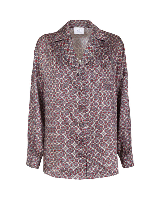 Long-sleeved twill shirt
