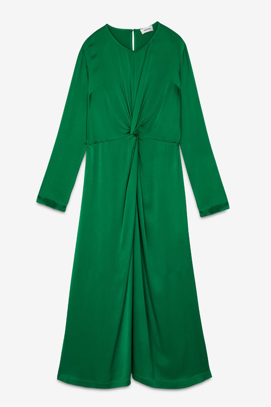 Viscose dress with knot